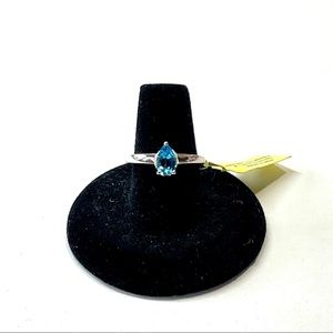 Beautiful Blue 925 Sterling Ring Size 7